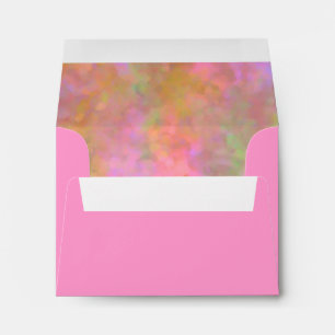 RSVP Abstract Design in Pink Envelope