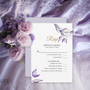 RSVP Acuarela Follaje Púrpura