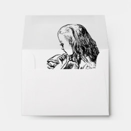 RSVP - Alice In Wonderland Wedding Envelope