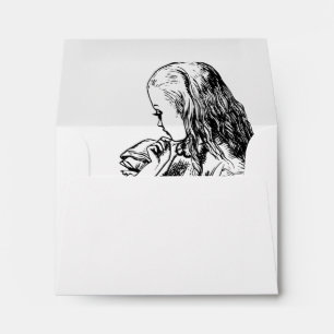 RSVP - Alice In Wonderland Wedding Envelope