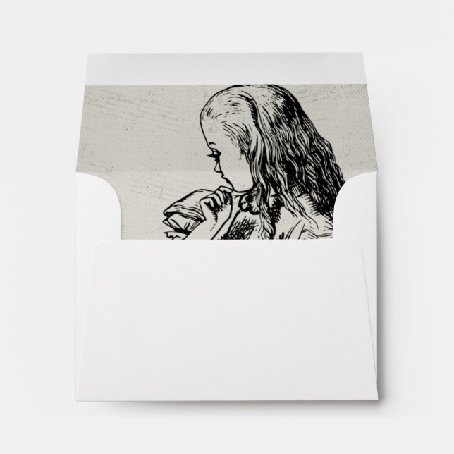 RSVP - Alice In Wonderland Wedding Envelope (Back (Bottom))