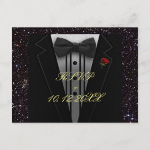 RSVP All Purpose   Tuxedo Invitation Postcard