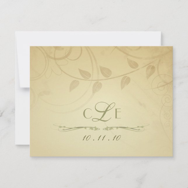 RSVP - Autumn Wedding Invitations - Reply Cards (Front)