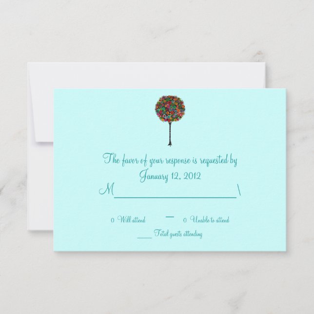 RSVP Bar Bat Mitzvah Card (Front)