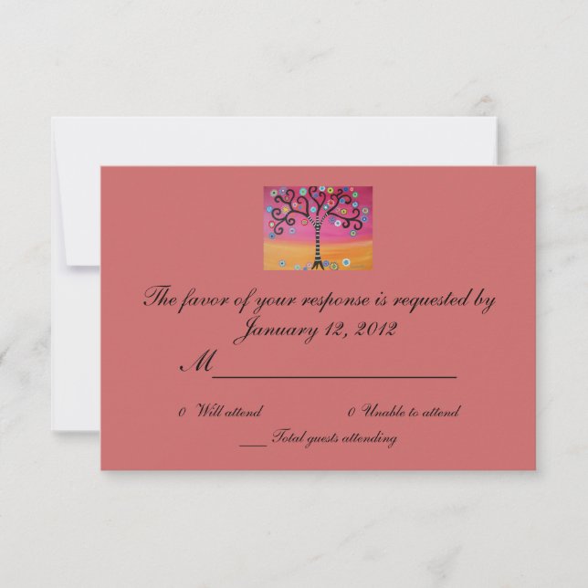 RSVP Bar Bat Mitzvah Card (Front)