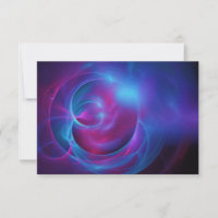 RSVP Blue Violet and Pink Cosmic Swirly Fractal