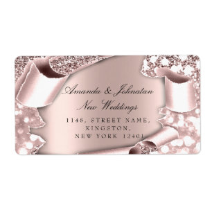 RSVP Bridal Wedding Address Rose 3D Frame