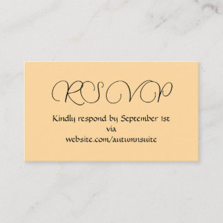RSVP Card