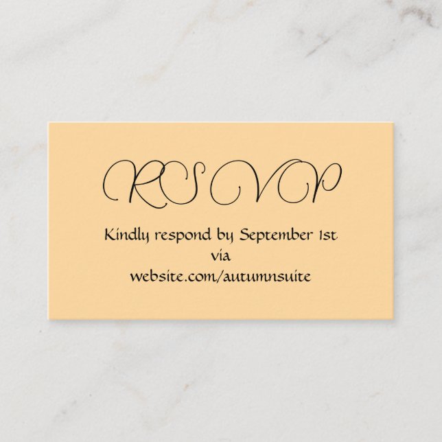 RSVP Card (Front)