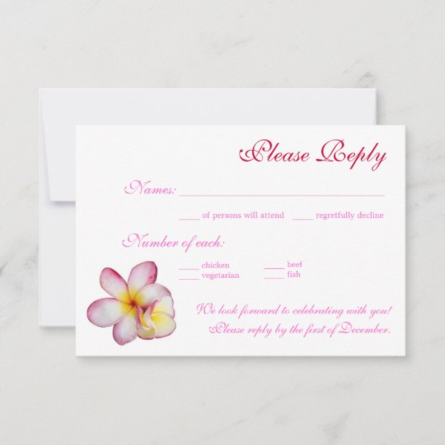 RSVP card (Front)
