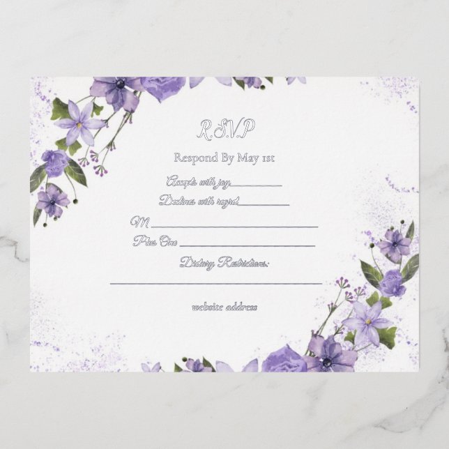 RSVP Card (Front)