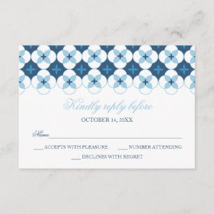 RSVP Card - Baptism, Christening Invitation - Boy