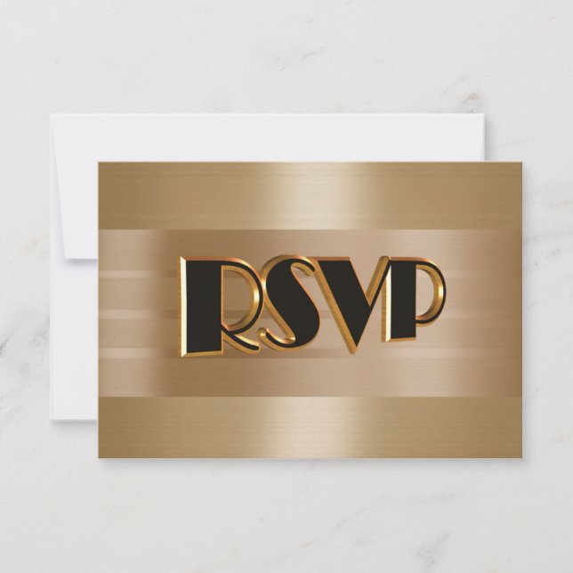 RSVP card gold (Front)