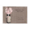 RSVP Card Mason Jar and Wildflowers