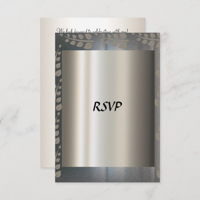 RSVP Card Silver (Front/Back)