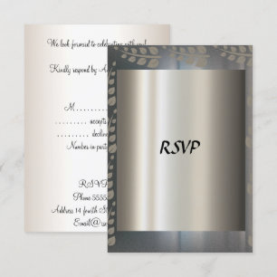 RSVP Card Silver