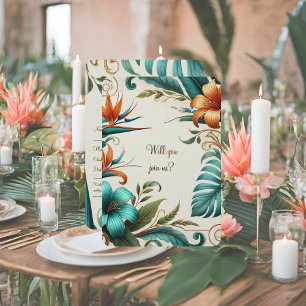 RSVP Card Tropical Iridescence
