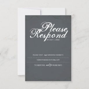 RSVP Card, Wedding Website