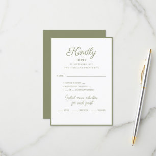 RSVP Cards for wedding.