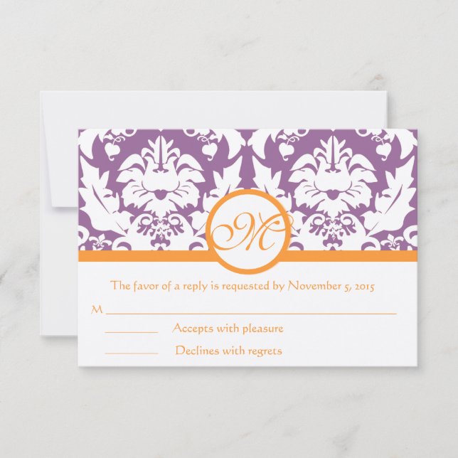 RSVP Cards-Require the 5 x 7 size Inivitations (Front)