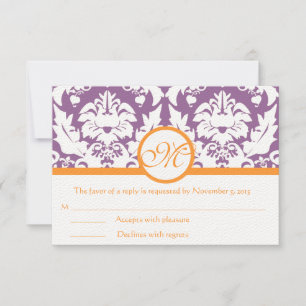 RSVP Cards-Require the 5 x 7 size Inivitations