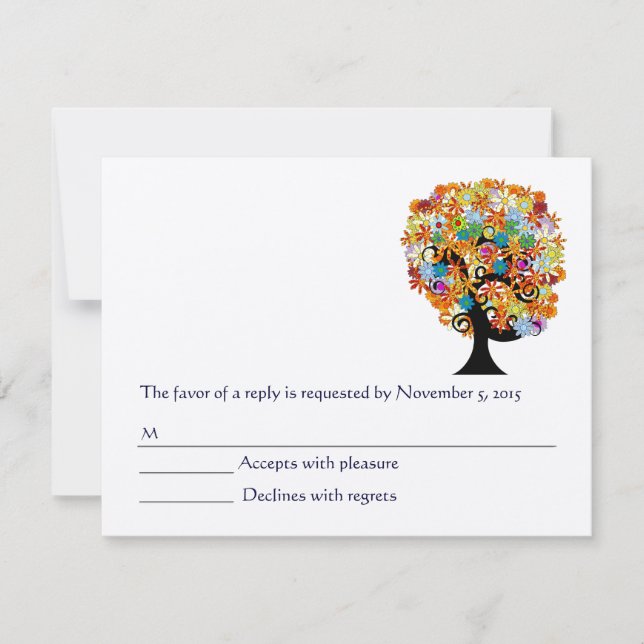 RSVP Cards-Require the 5 x 7 size Inivitations Card (Front)