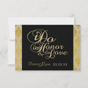 RSVP Champagne Damask Cards