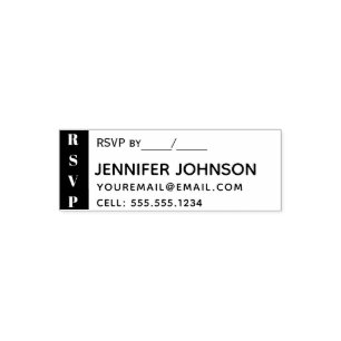 RSVP Contact Information Self-inking Stamp