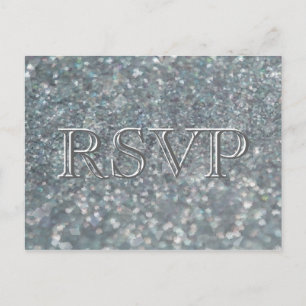 RSVP Crushed Pearls Invitation Postcard