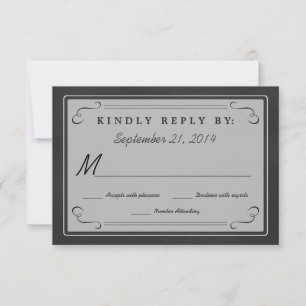 RSVP Eat Drink be Married Chalkboard Reply Cards