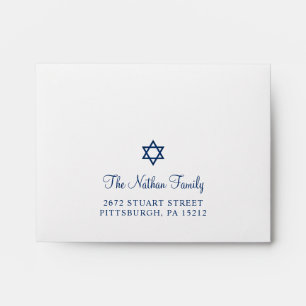 RSVP - Elegant Bar Mitzvah Address Envelope