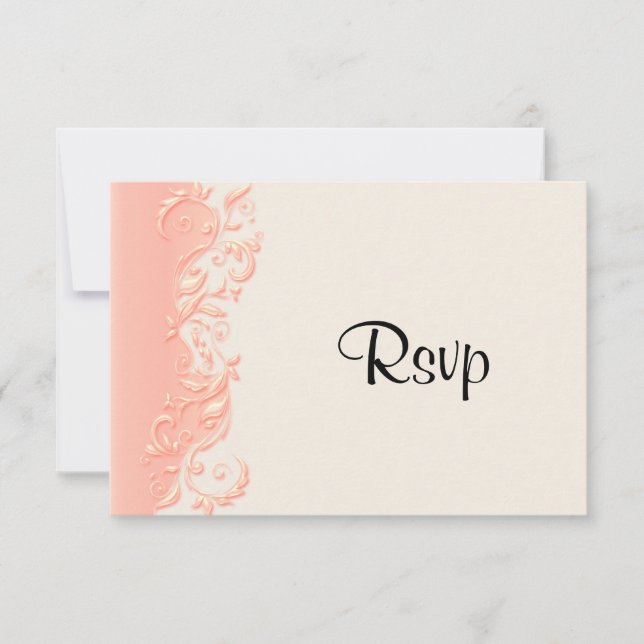 RSVP Elegant Peach Floral Swirl (Front)