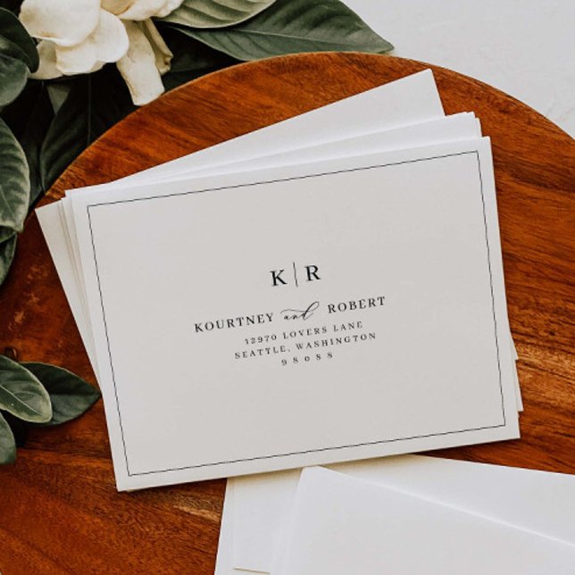 RSVP Elegant Wedding Pre-Addressed Envelopes K221 (Creator Uploaded)