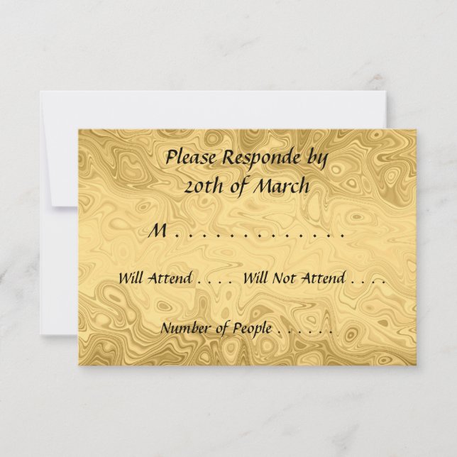 RSVP Gold Card (Front)