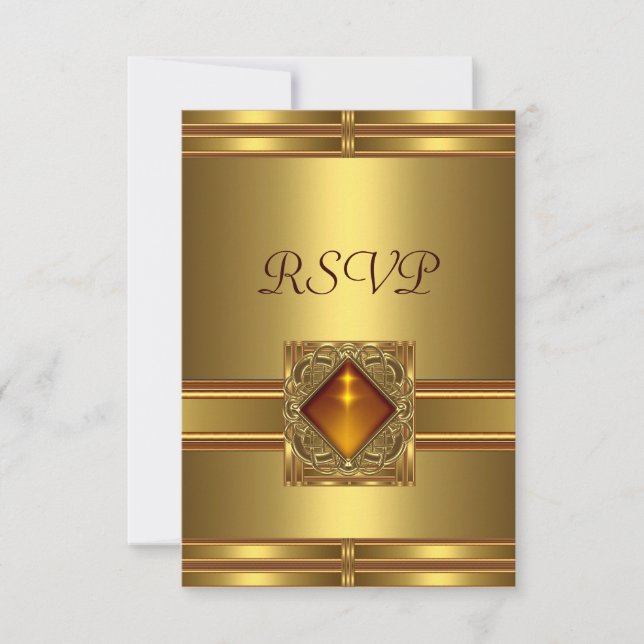 RSVP Gold on Gold Response (Front)