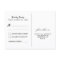 RSVP Halloween Bold Orange Black Wedding Postcard