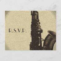 RSVP Jazz Age Wedding Invitation Art Deco Style