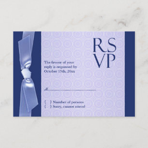 RSVP Jewish Wedding Ribbon Card
