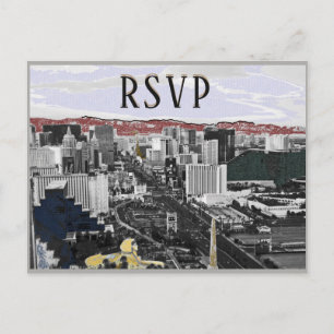 RSVP Las Vegas Event Modern Invitation Postcard
