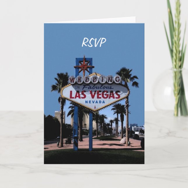 RSVP Las Vegas Wedding Card (Front)