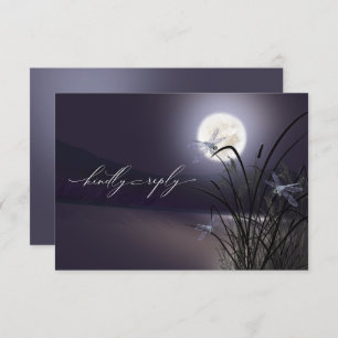 RSVP Menu Dusty Plum Full Moon Dragonfly Pond 