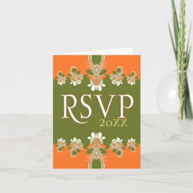 RSVP Modern Elegance note Card (Front)