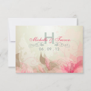 RSVP - Modern Floral Abstract Wedding Invitations
