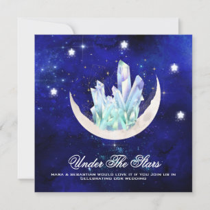 *~* RSVP MOON STARS CRYSTAL Website AR14 Wedding Invitation