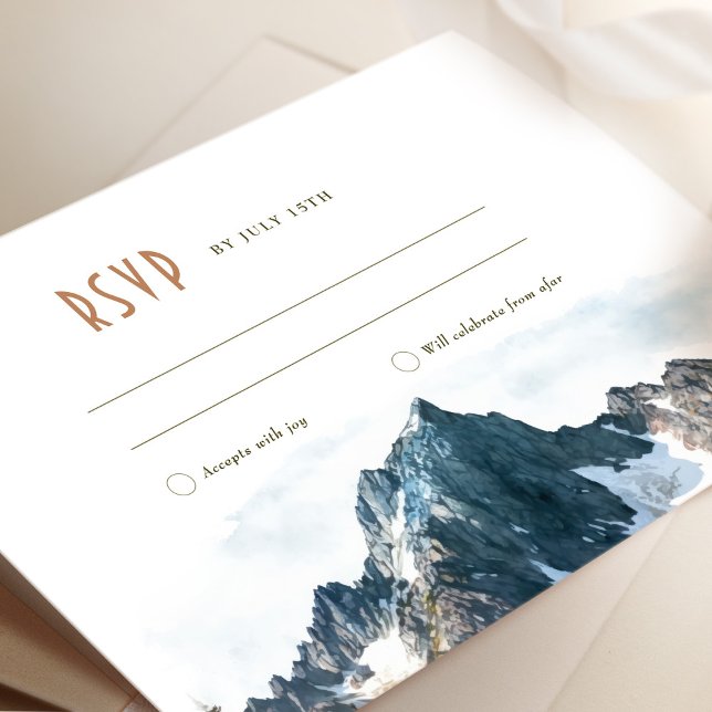 RSVP Mountain Wedding Insert Destination Invitation (Creator Uploaded)