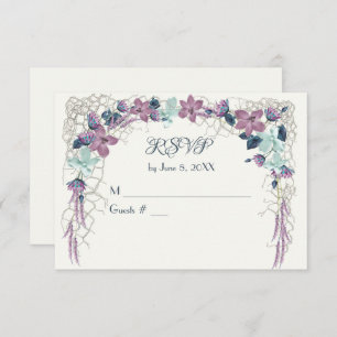 RSVP Nautical Floral Arch Enclosure Card