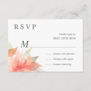RSVP Orange Ice Floral 2 - Simple Card