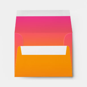 RSVP Orange to Pink Ombre with Star Envelope