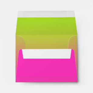RSVP Pink to Green Ombre with Star Envelope