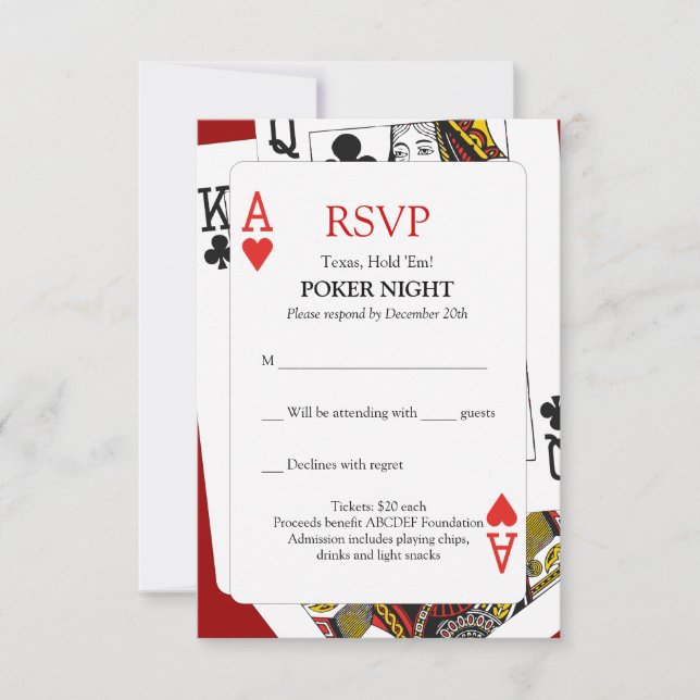 RSVP Poker Night Card (Front)